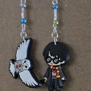 Wizard and Owl Charm Earrings